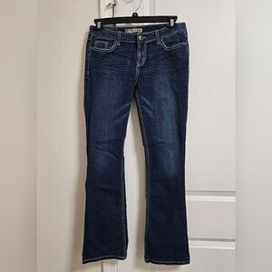 BKE Sabrina Low Rise Bootcut Jeans Women's 30x33.5 (31x31) Stretch Western Boho